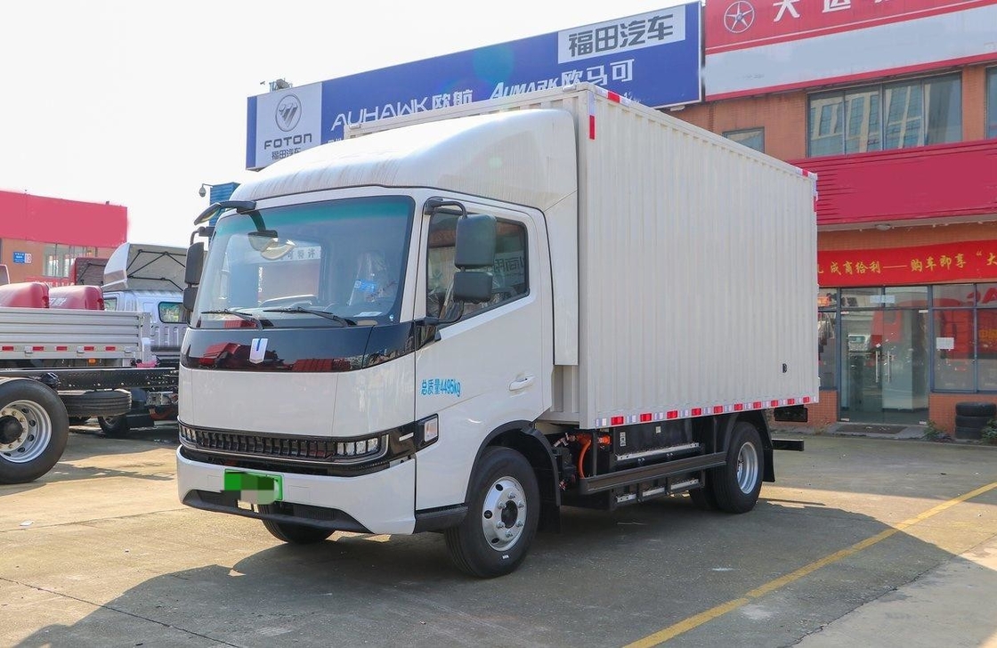 Box Trucks Geely Pure Electric Truck New Energy Fuel 4*2 Van Box 4 metri di aria condizionata
