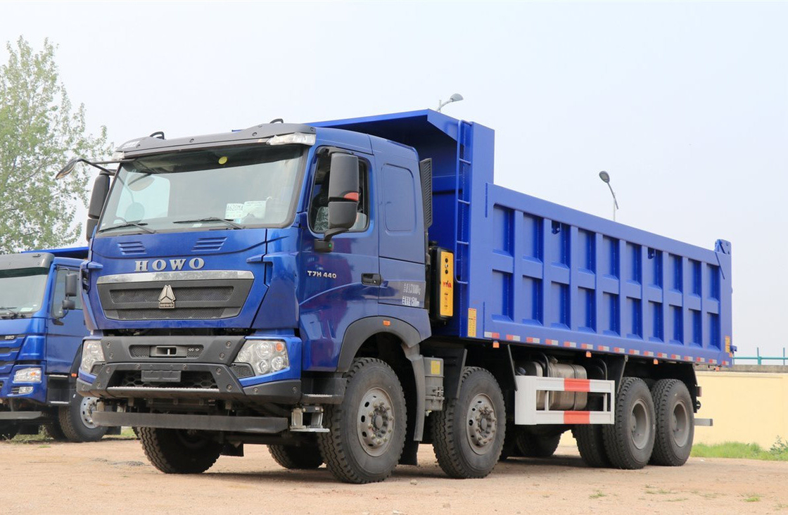 Howo Tipper Truck 12 pneumatici Howo T7 Dumper Leaf Spring 440hp 30-50 tonnellate