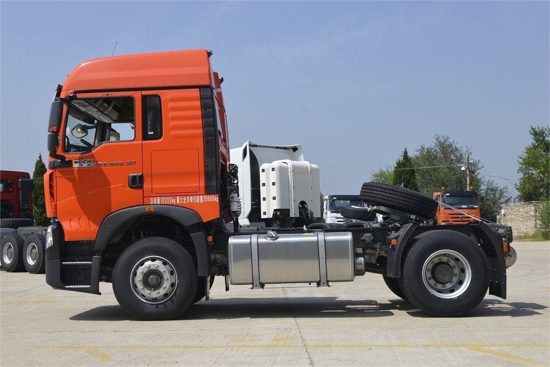 400 HOWO Trattore camion 12 velocità 4*2 6 pneumatici 6 cilindri singolo fila semidiesel motore trattore