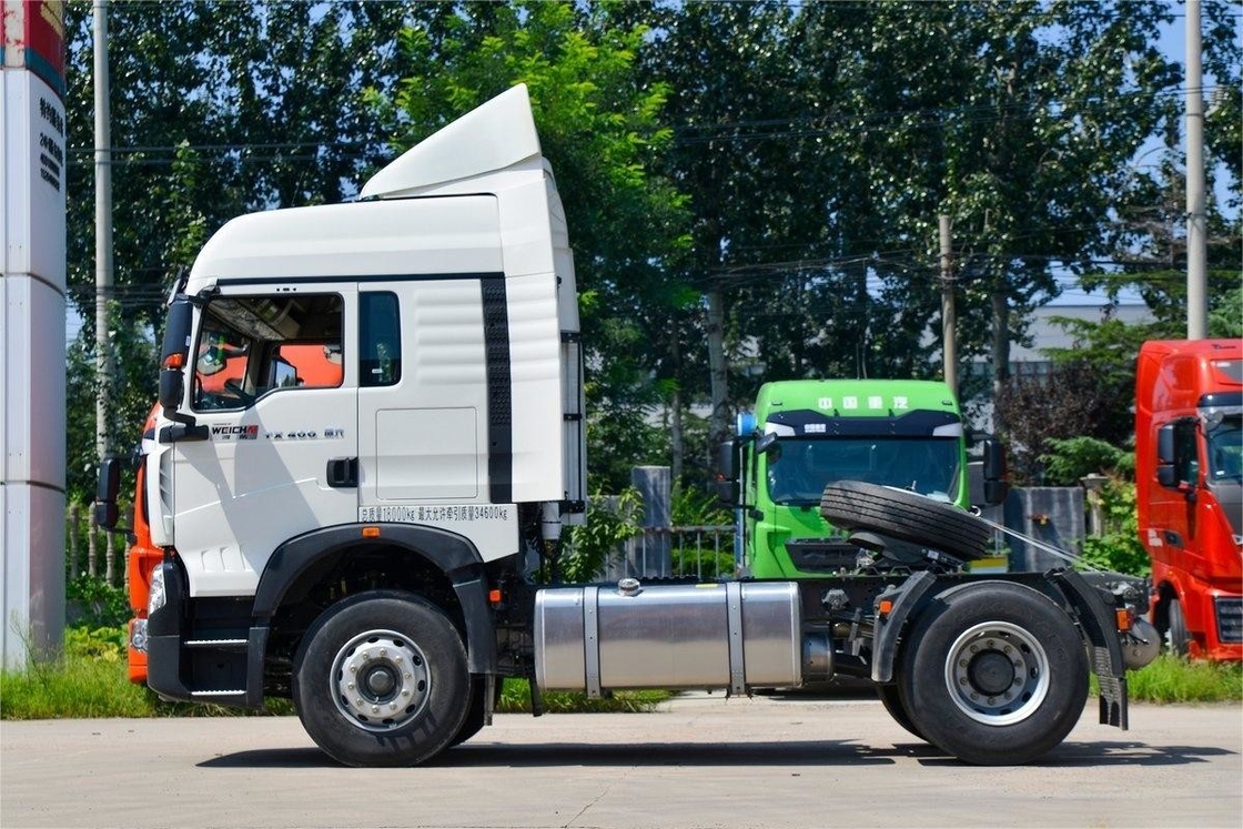 HOWO Trattore camion nazionale VI standard di emissioni monoasse 350 CV Diesel con deflettore
