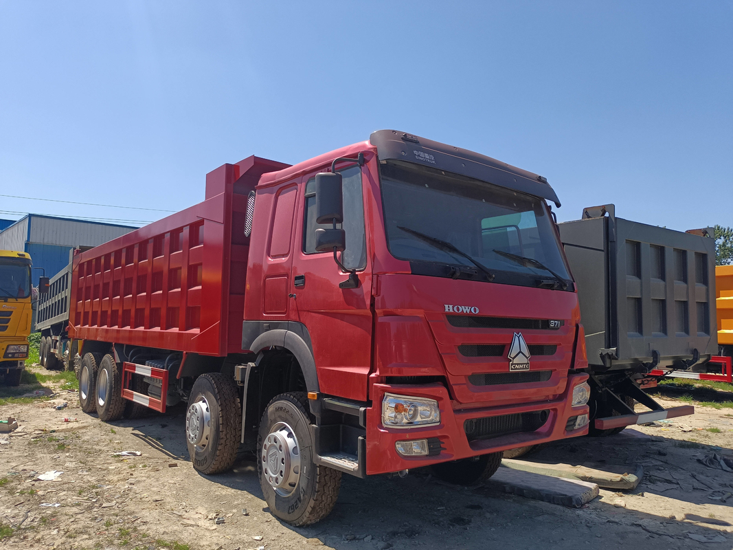 Sino Truck Manuale Casella di marcia Howo Tipper Truck 12 Ruota Euro 3 RHD Una fila E dormiente