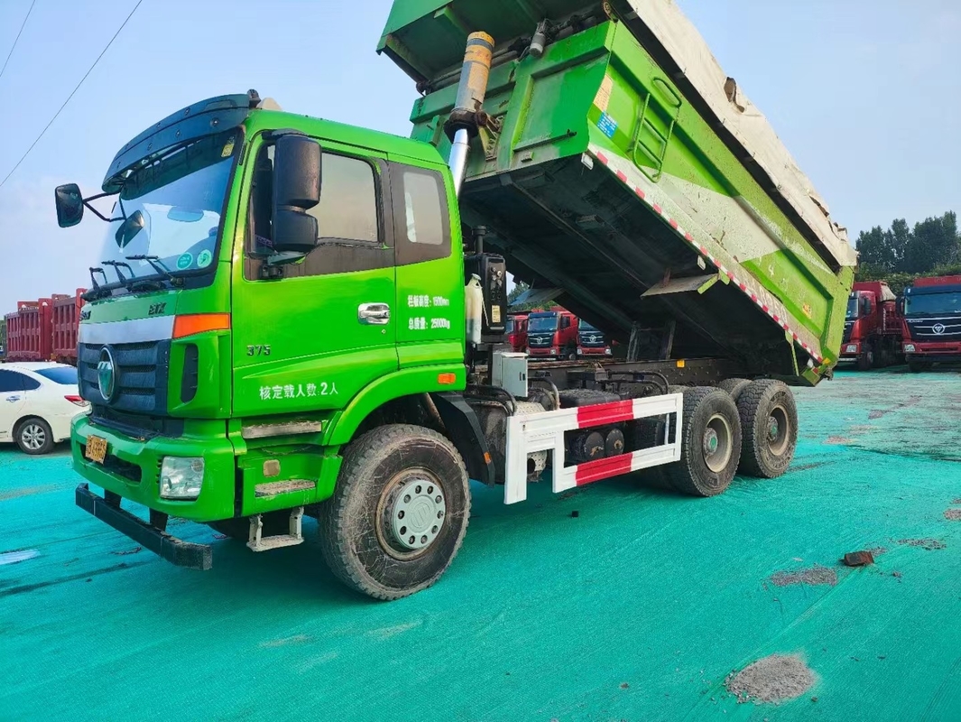 6*4 Dump Truck Foton ETX Tipper di seconda mano 2018 Anno Weichai 375hp Con secchio tipo U