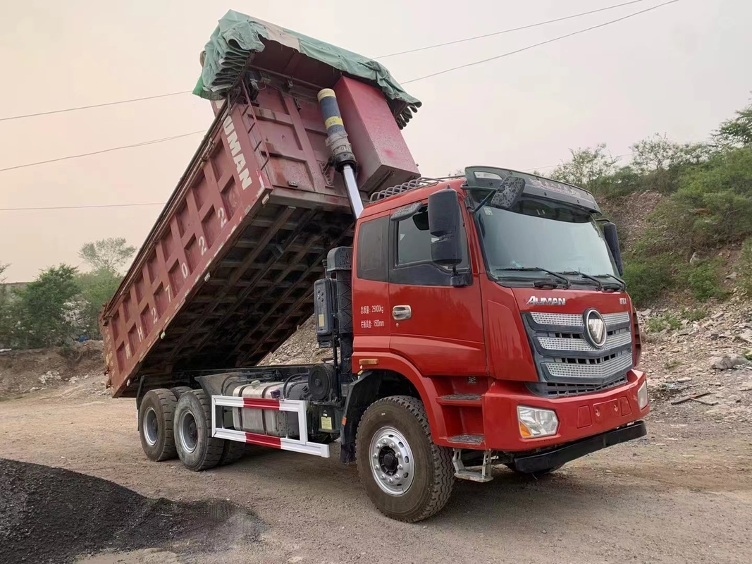 Camionetti di gomma usati con prezzi 10 ruote Foton Dumper carica 30 tonnellate grande secchio con copertura