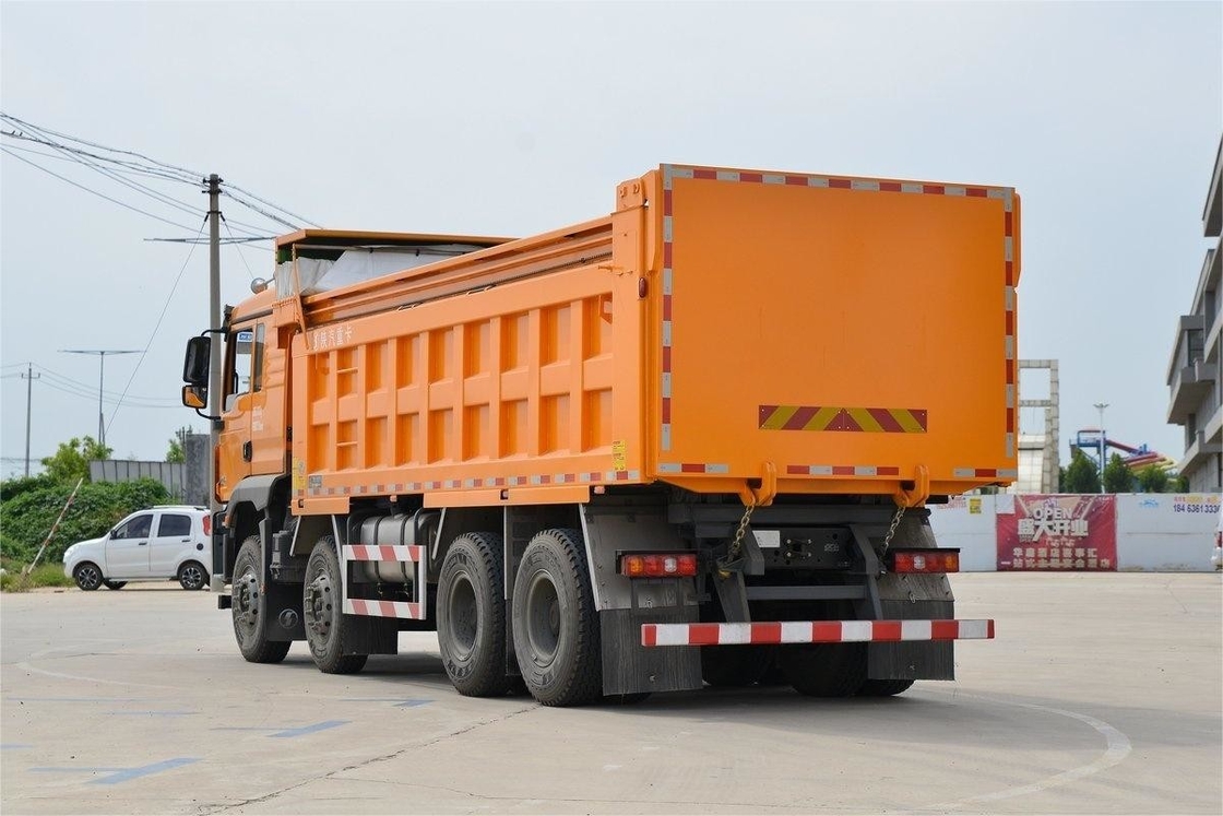 Versione di costruzione urbana standard 400 CV 8x4 6.8m Shacman Dump Truck con tessuto antipolvere
