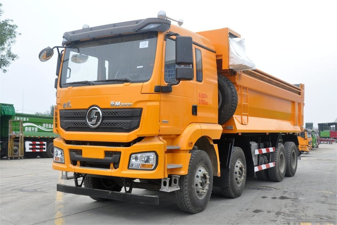 M3000 Modello 8x4 350 CV 16.1T 9.8m Shacman Camion pesante cartone di tela pieghevole