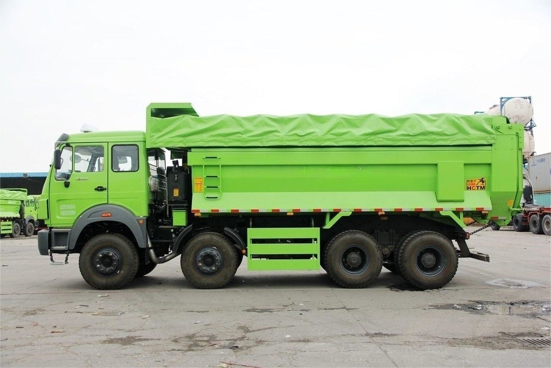Beiben Heavy Dump Truck 336HP 8X4 6,4m Nuovo rivestimento in telai ecologici