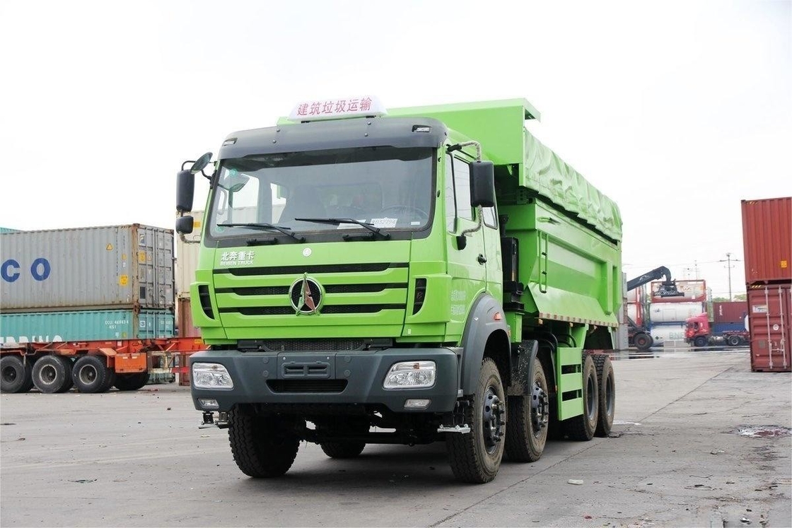 Beiben Heavy Dump Truck 336HP 8X4 6,4m Nuovo rivestimento in telai ecologici