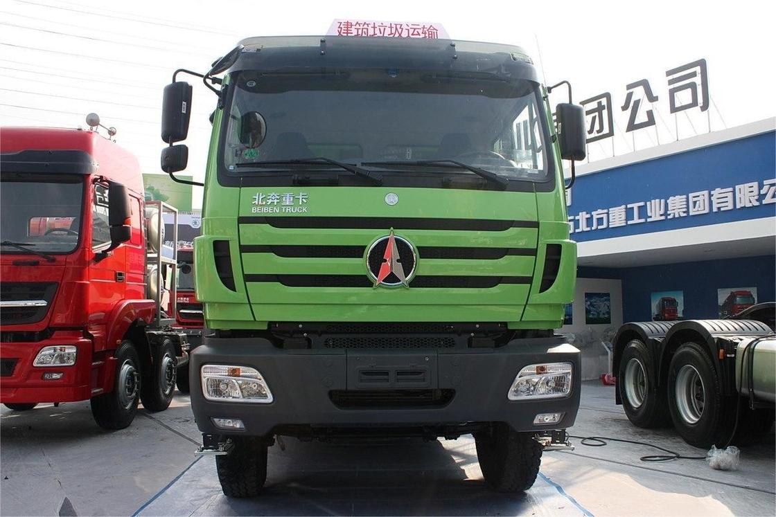Camion pesante Beiben 336HP 6X4 5,6m Diesel 12 marce Camion a forma di U con copertura di telo