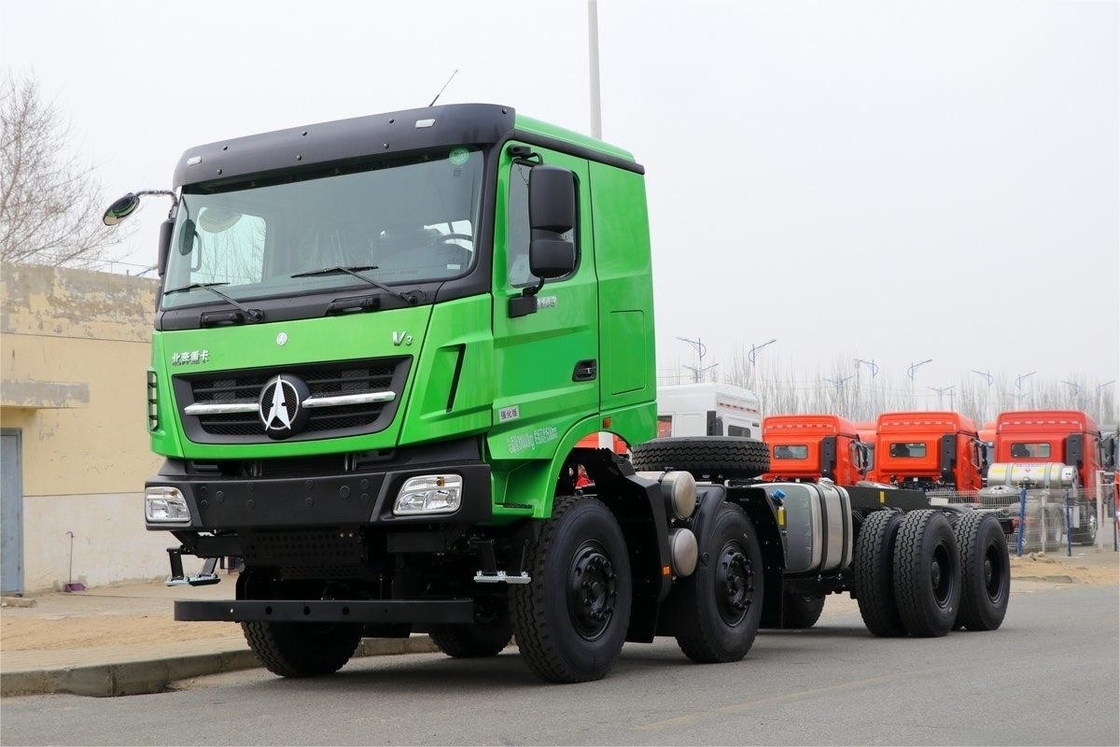 430 CV 8X4 6.5m Airbag Sedile ad assorbimento di urti Box di carico a forma di U Beiben Dump Truck Chassis