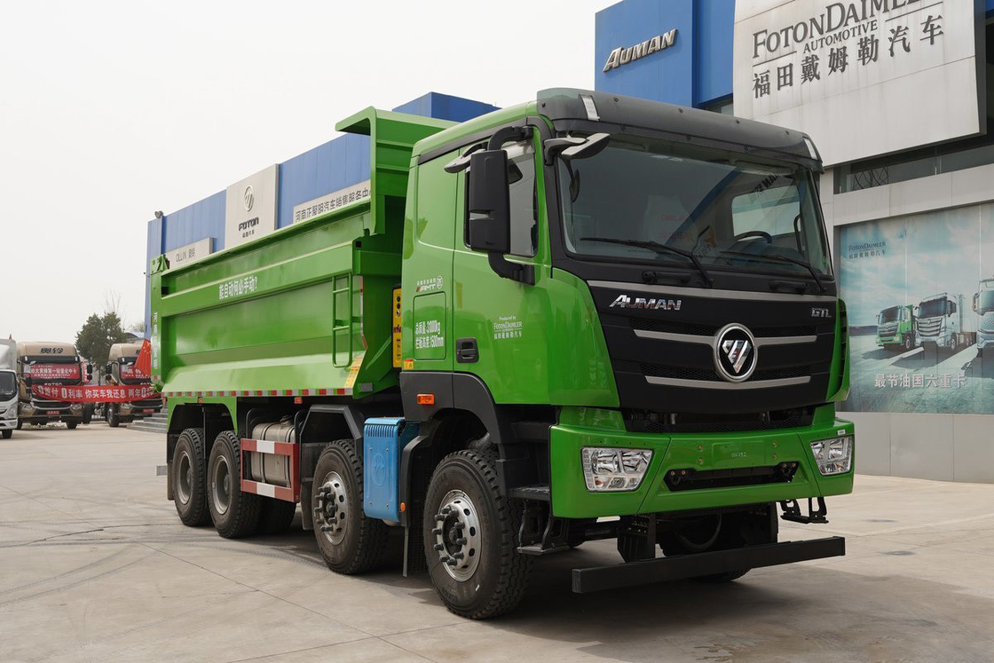 Foton Auman GTL Dump Truck 490HP 8X4 AMT 12 velocità automatica 6.8m Rear Dump 360-Degree Imaging