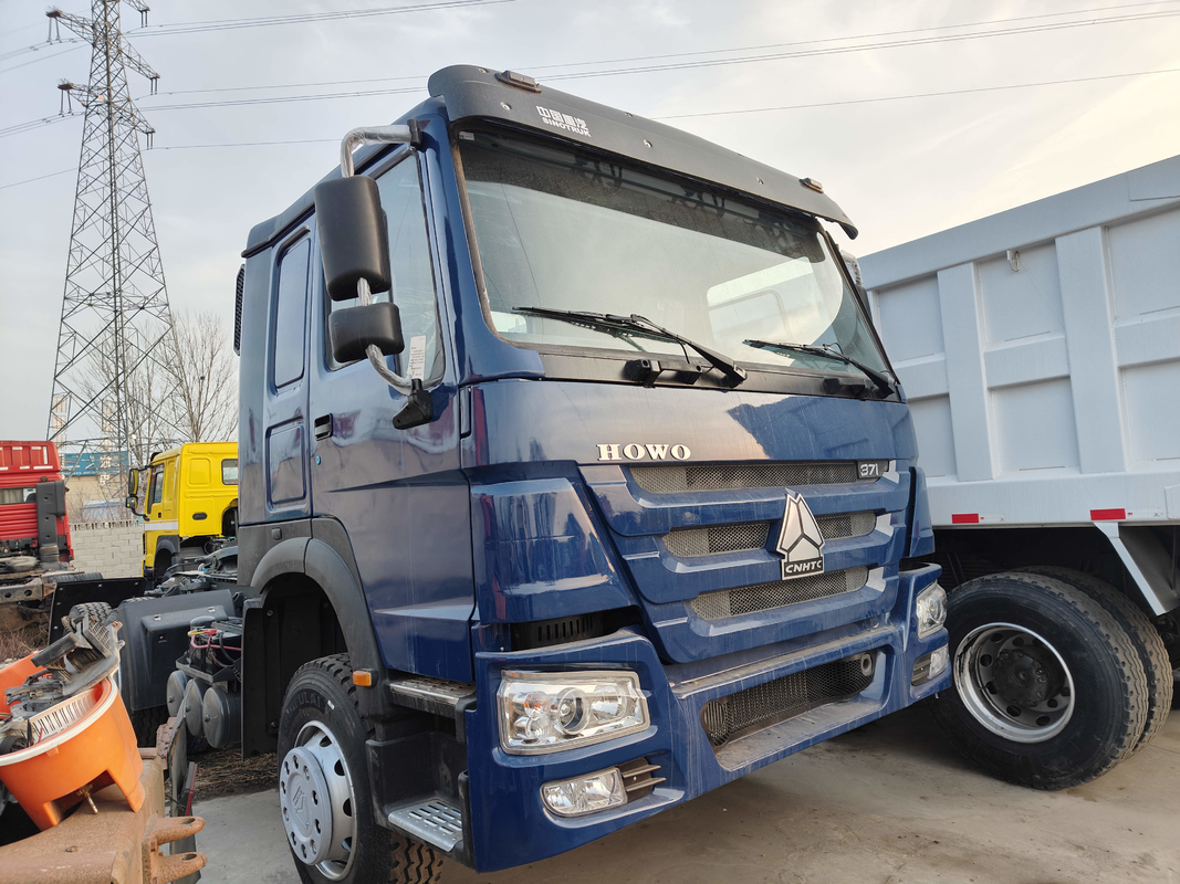 Camionetti di trattori cinesi utilizzati dalla Cina Motore diesel 371hp Camionetto rimorchio Howo Trasporto pesante