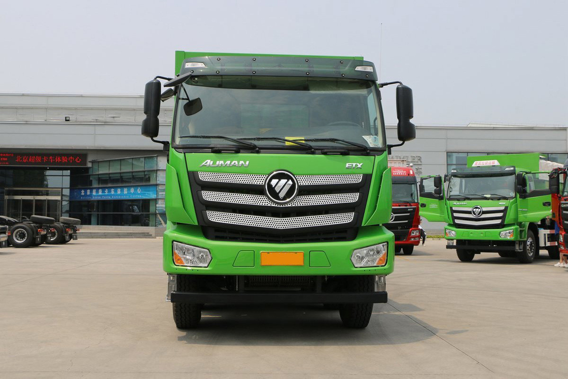 Auman Nuovo camion da scarico ETX 400 CV 8X4 7,4m 31t Flip posteriore a griglia a forma di U Casella di carico Flip posteriore Euro 5