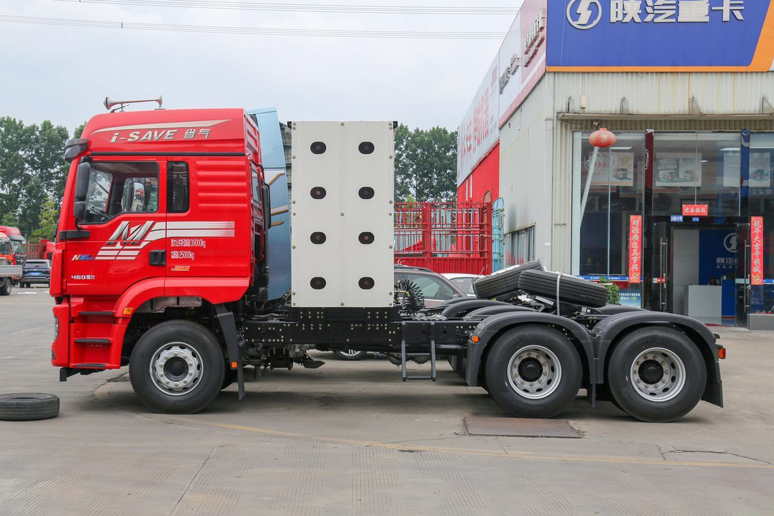 Motore Weichai a mezza seduta a fila singola 460 CV 6X4 con tetto alto Trattore a GNC Shacman Camion pesante