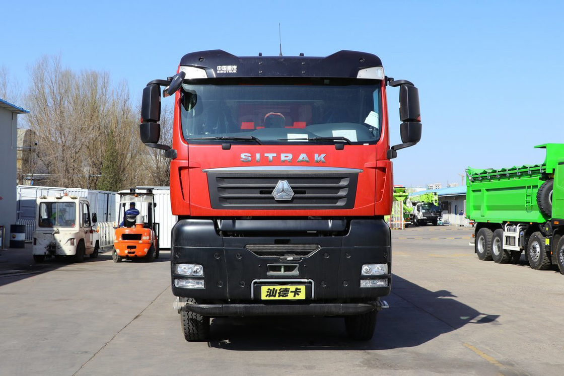 SITRAK G7 Dump Truck 12 velocità 400 CV 6X4 5.8m Container a forma di U Corpo rosso Sinotruk