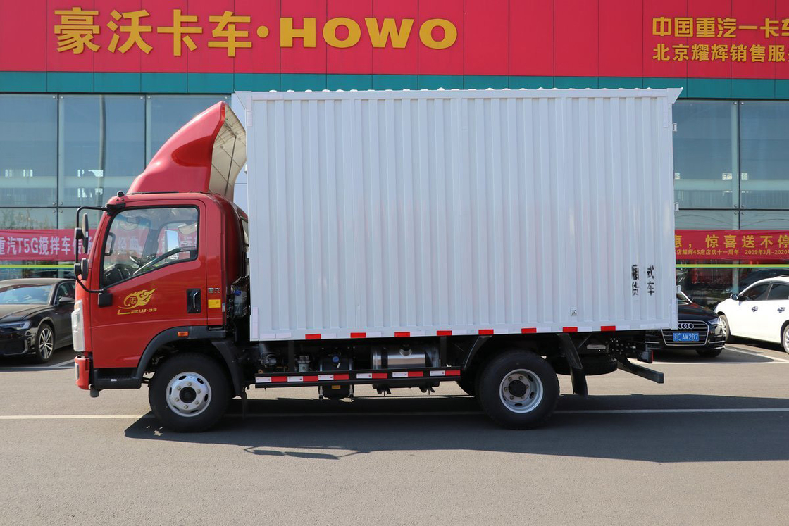 Sinotruk King Serie 160 CV 4.15m Deflector a tetto alto fila singola HOWO Van Light Truck