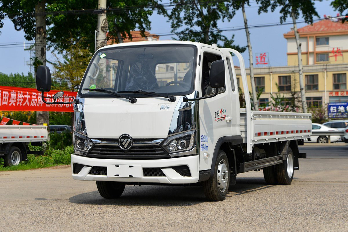 Foton Auman Light Truck 2.0L 127HP CNG 3.94m Euro 6 5 marce Sedie in fila singola Portello posteriore Casella di carico