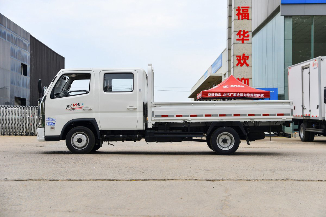 Auman M Modello 2.0L Sedile a doppia fila 144 HP Manuale a benzina 5 marce 2.7m Foton Flatbed Mini Truck