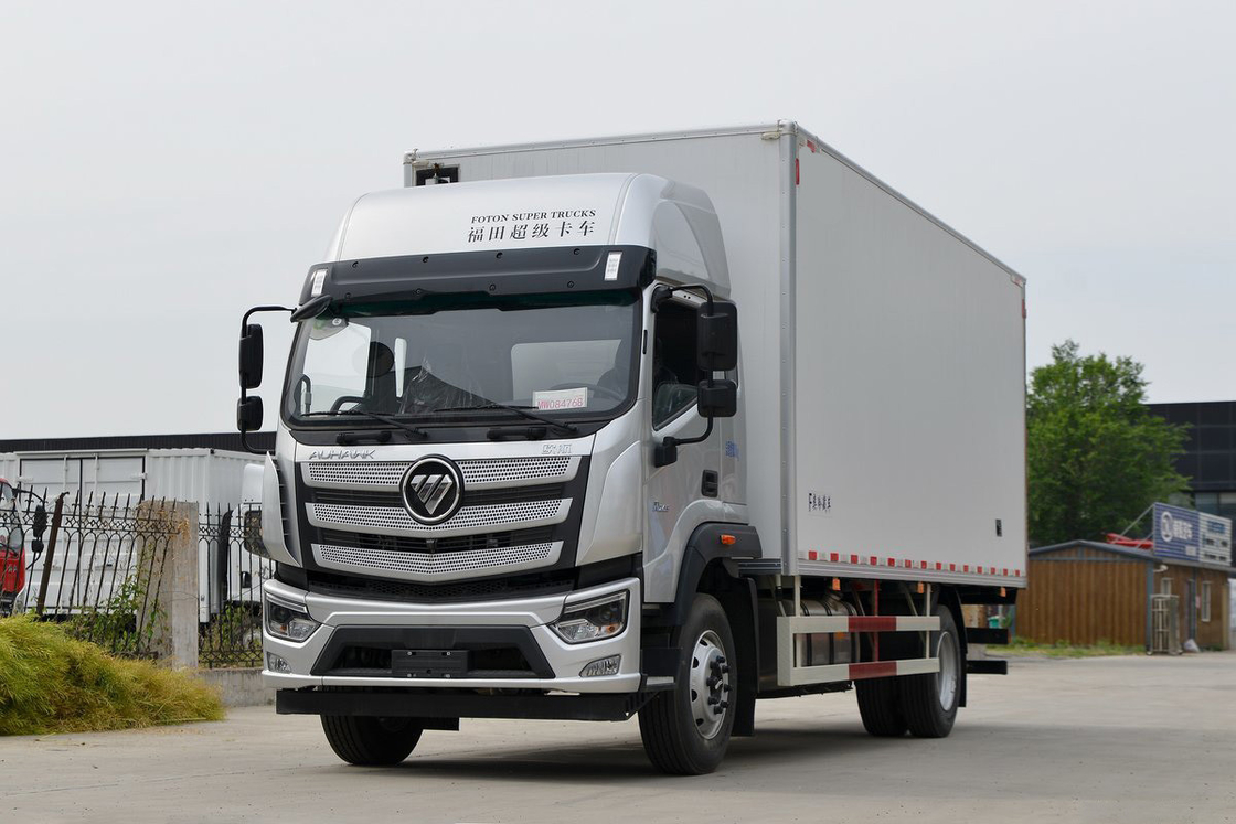 Foton BJ5186 245HP 4X2 Single Axle 6.6m Double Door White Cargo Box Furgone refrigerato