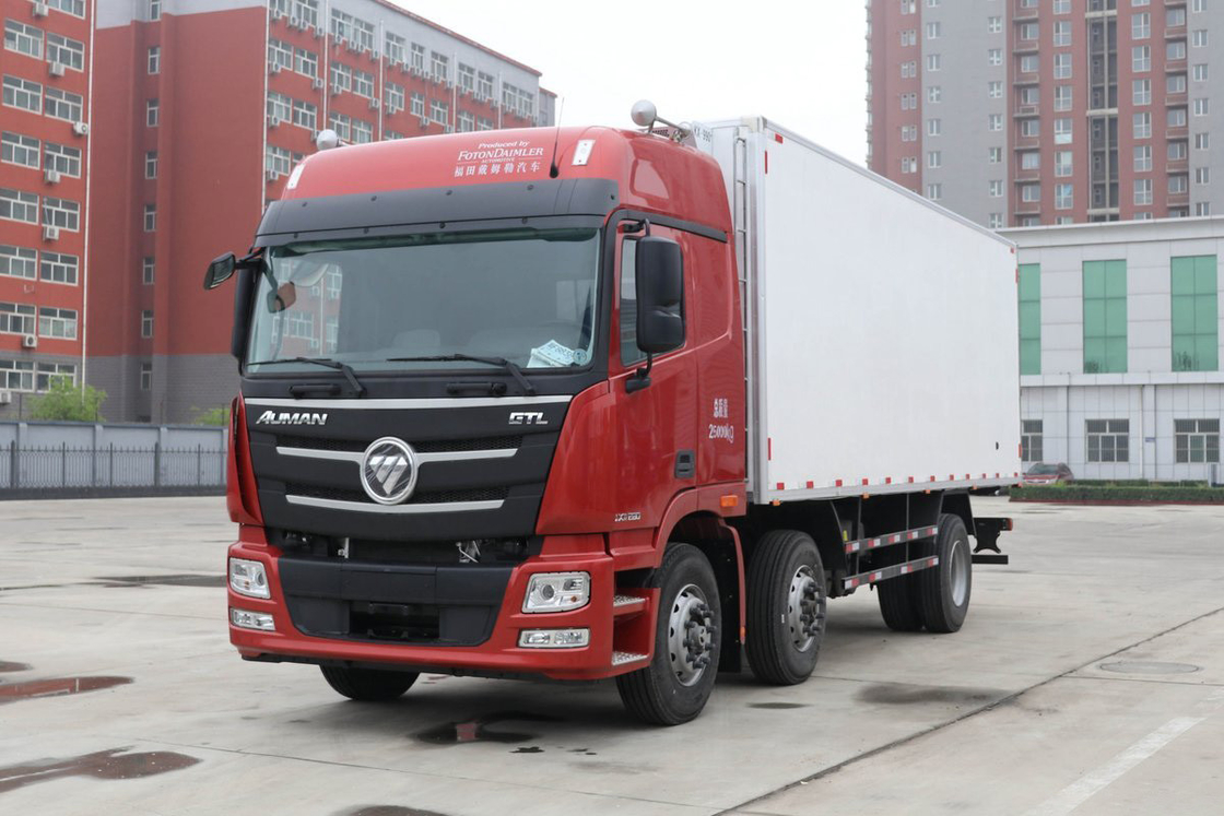Foton GTL Camion pesante aria condizionata con tetto alto sedili a mezza fila 280 CV 6X2 9,45m Auman BJ5259 Camion refrigerato