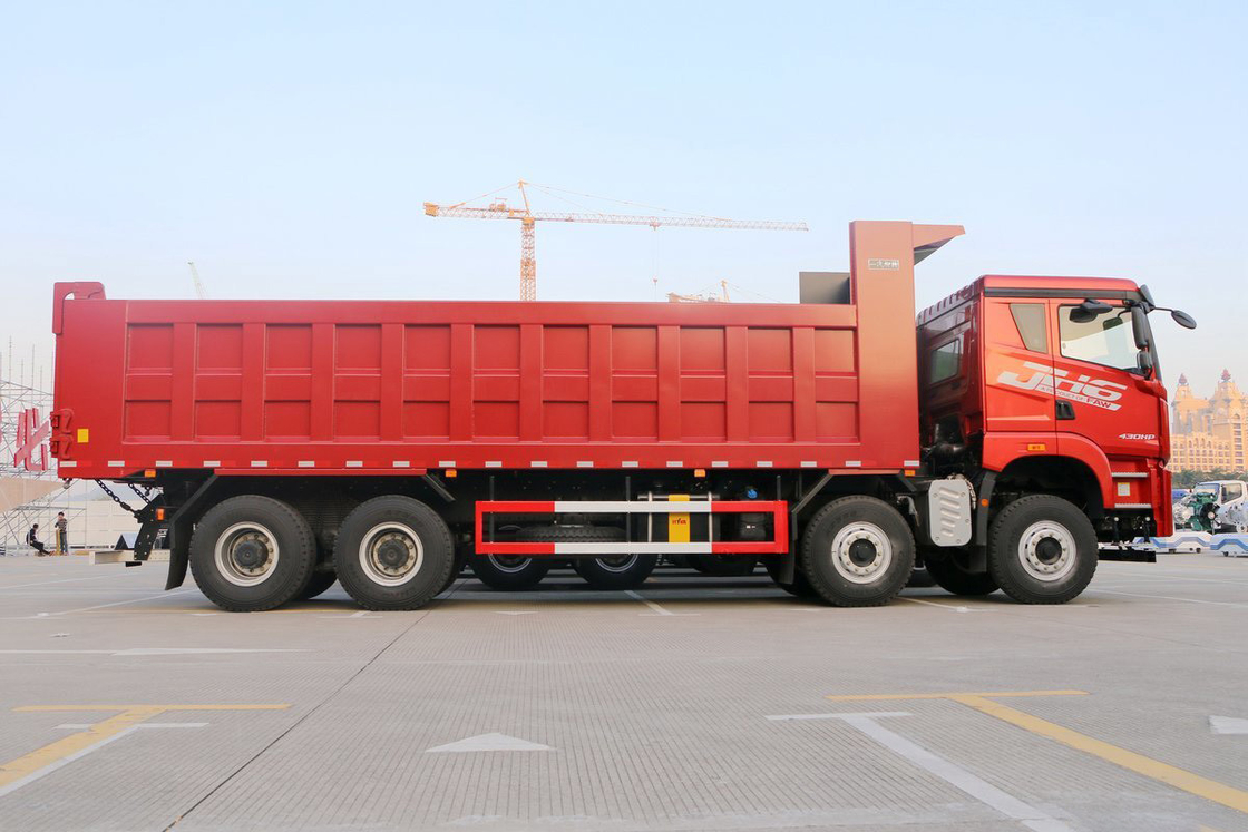 Flat Top Half Cab JH6 Truck pesante Diesel 430 HP 8X4 8,2m Qingdao Jiefang Dump Truck