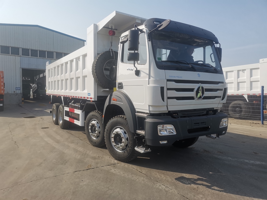 Nuovo scaricatore Beiben 8*4 Bianco Weichai 380hp Turbocompressore Euro 2 Usato in Africa