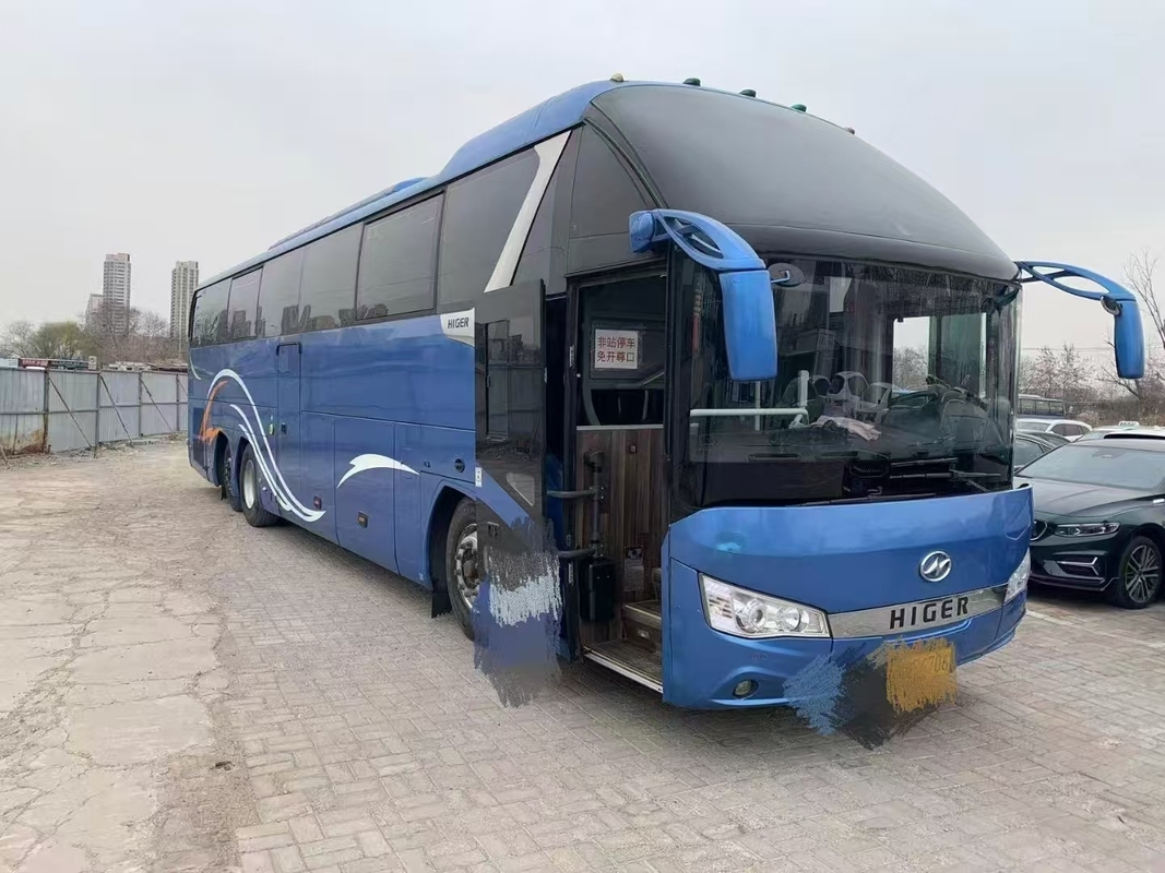 Autobus di seconda mano Higer KLQ6132 Weichai 375hp Autobus a doppia differenza 56 posti doppi posteriore Alxe Lux Transport