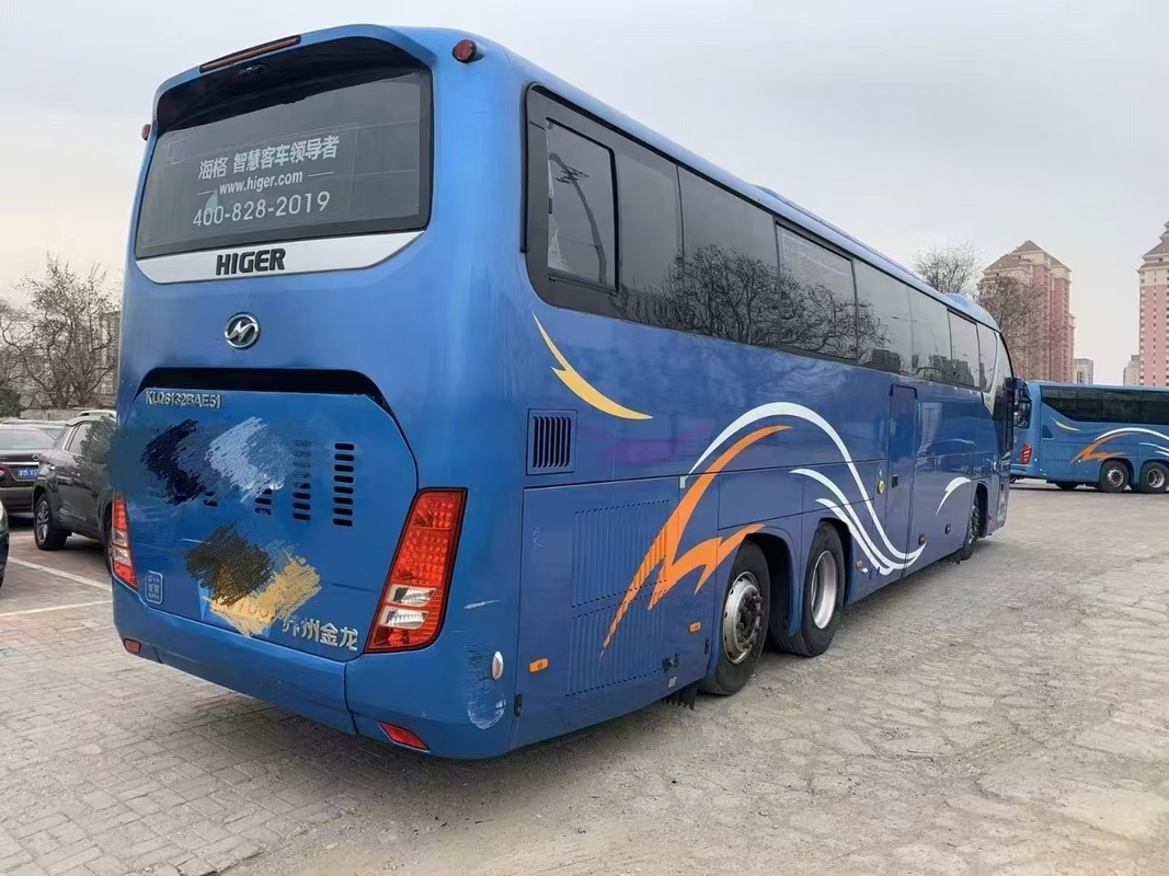 Autobus di seconda mano Higer KLQ6132 Weichai 375hp Autobus a doppia differenza 56 posti doppi posteriore Alxe Lux Transport