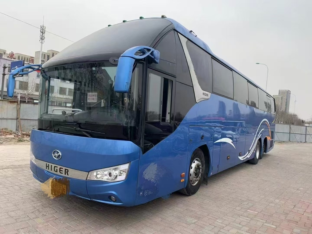 Autobus di seconda mano Higer KLQ6132 Weichai 375hp Autobus a doppia differenza 56 posti doppi posteriore Alxe Lux Transport