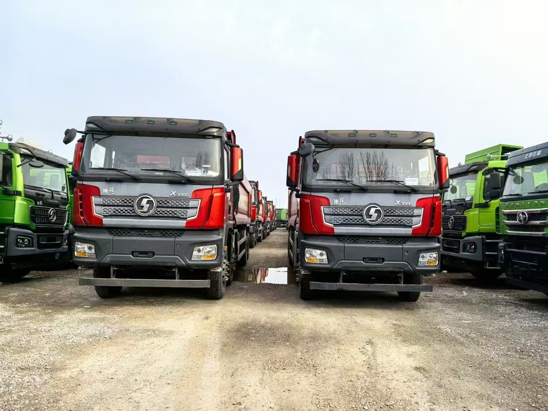 Camion per scarichi minieri usato Shacman Weichai 430 CV sollevamento anteriore 8*4 modalità di guida 12 pneumatici Lhd 50 tonnellate carico