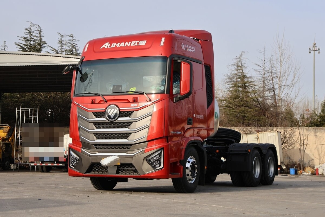 Usato Foton Auman 6X4 Tractor Truck Head GTL6 10 pneumatici per il trasporto a lunga distanza Motore LNG 530 CV
