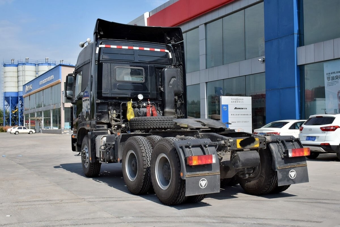 Testa di trattore usata Euro IV Motore diesel Foton Auman 430hp 6*4 Modalità di guida 10 Pneumatici in cattiva strada
