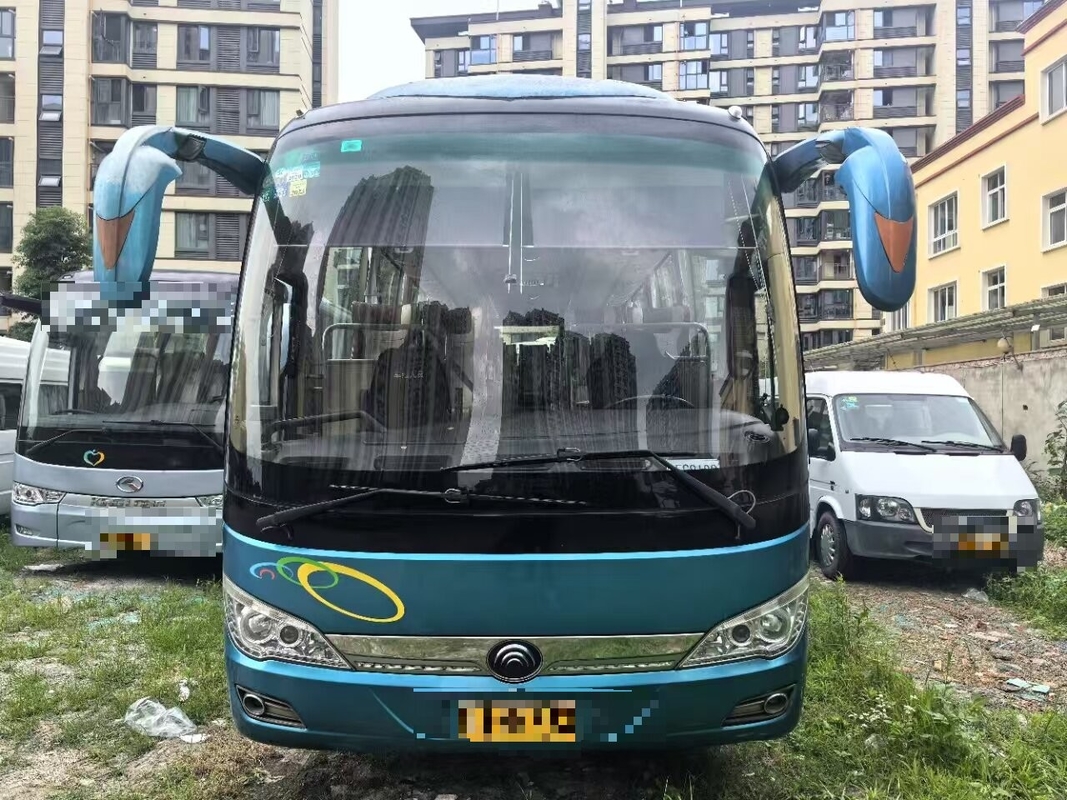 Luxury Used Coach K6906  Blue A/C Diesel Engine Leaf 39 Seats Spring Suspension Long Distance
