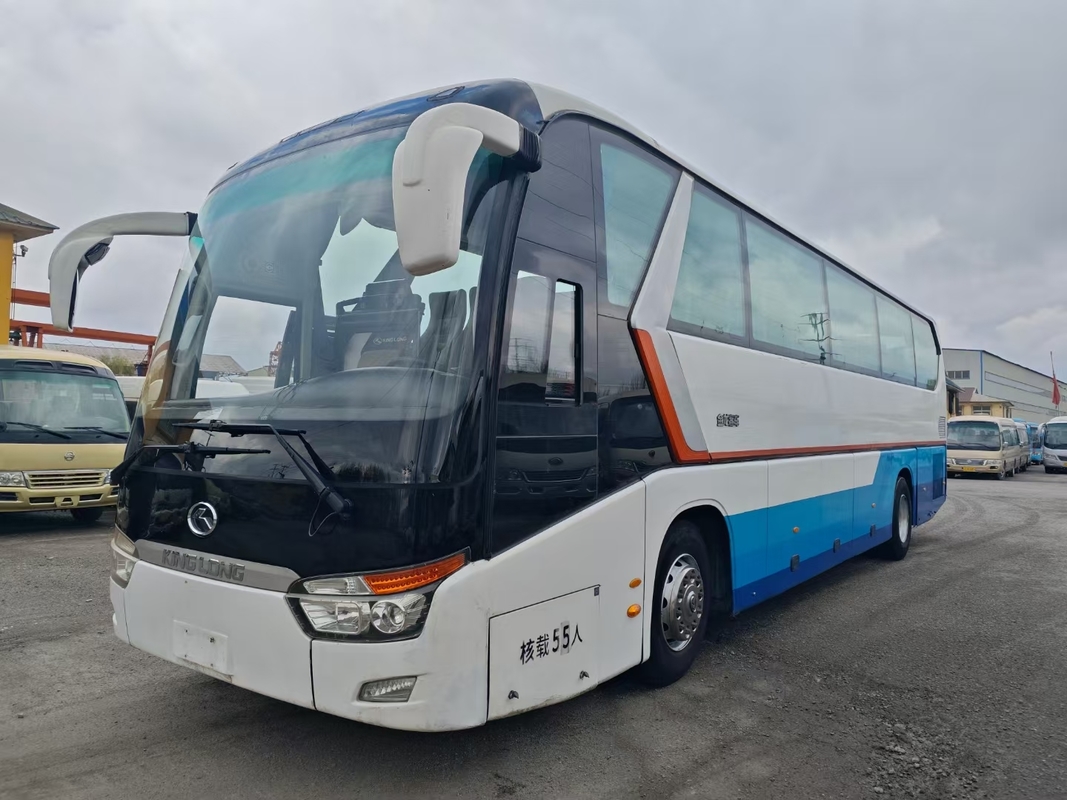 2020 Coach Usato 55 posti 12 metri Forma liscia Autobus King Long Usato XMQ6129 Doppia porta
