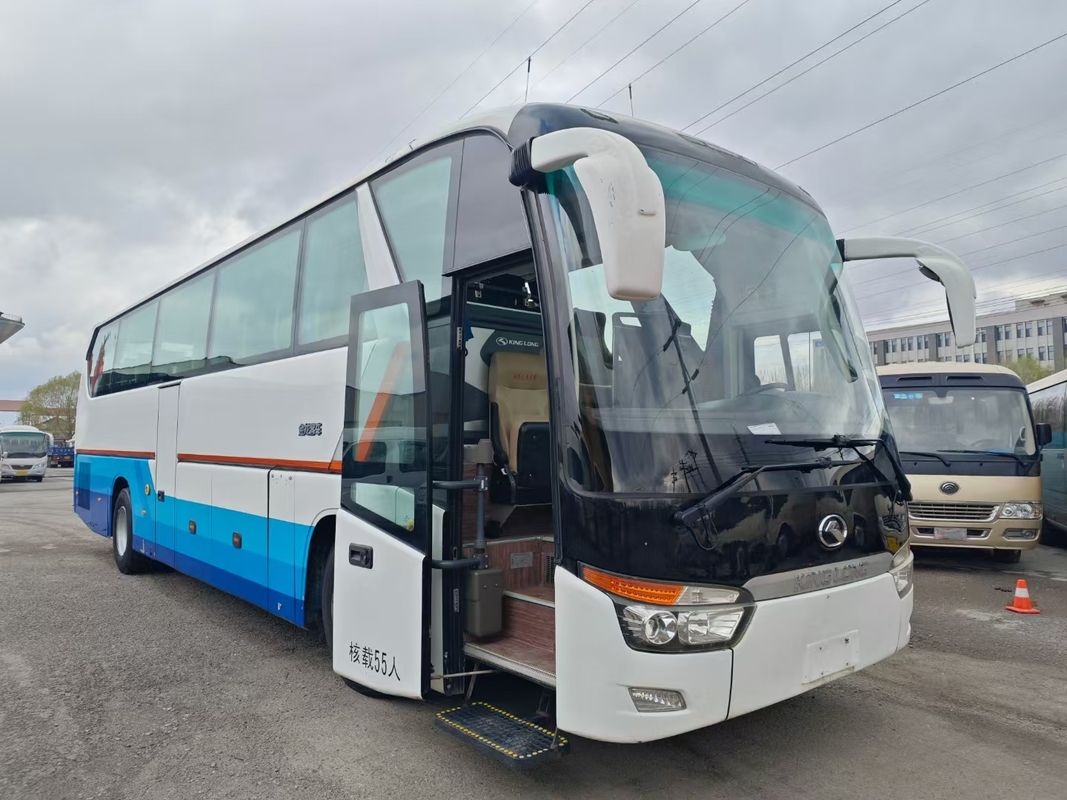 2020 Coach Usato 55 posti 12 metri Forma liscia Autobus King Long Usato XMQ6129 Doppia porta