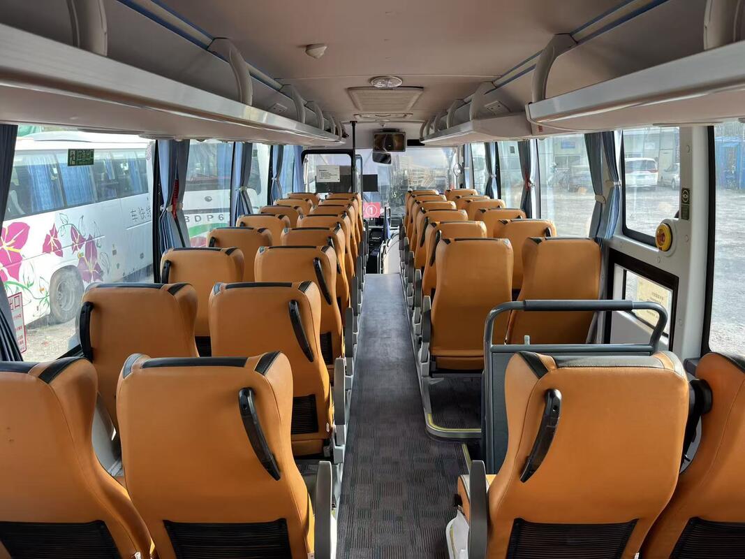 Autobus Kinglong Diesel Usato 50 Posti Lusso Sospensioni a Balestra Motore Weichai Tour Scolastici e Trasporto Interurbano