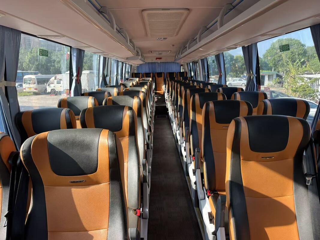 Autobus Kinglong Diesel Usato 50 Posti Lusso Sospensioni a Balestra Motore Weichai Tour Scolastici e Trasporto Interurbano