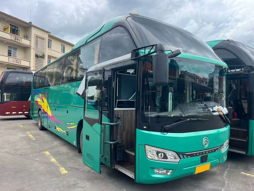 Autobus Kinglong Diesel Usato 50 Posti Lusso Balestre Motore Weichai Tour Scolastici Trasporto Interurbano