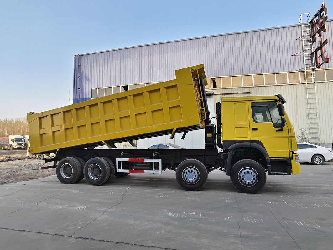 Second Hand Dump Truck  howo 8*4 LHD Mode 375hp  Used Construction Dump Truck With Low Mileage