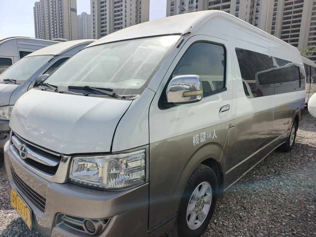Autobus Hiace Usati Jiulong Isuzu Motore Euro 4 Diesel 18 posti con aria condizionata per navetta o breve distanza