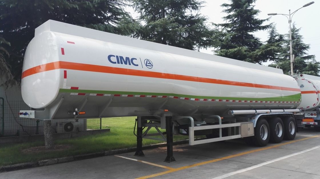 marca dei rimorchi LINGYU dell'autocisterna usata 45000L dell'acciaio inossidabile per il trasporto dell'olio