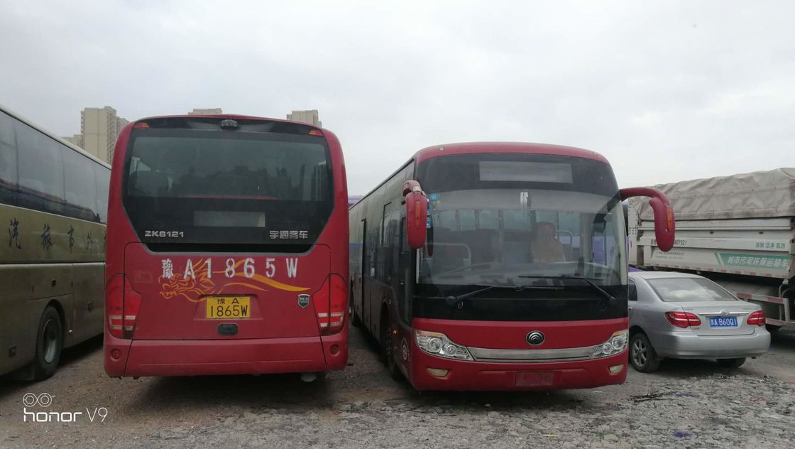 Yutong rosso ha usato le porte diesel del A/C due di sostegno del bus ZK6121HQ3Z 68 Seat RHD del sottobicchiere