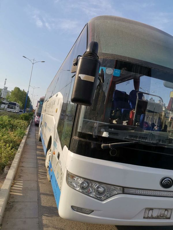 Guida a sinistra usata Yutong del motore diesel del bus del sottobicchiere dei sedili 6122HQ9A 51 con il A/C