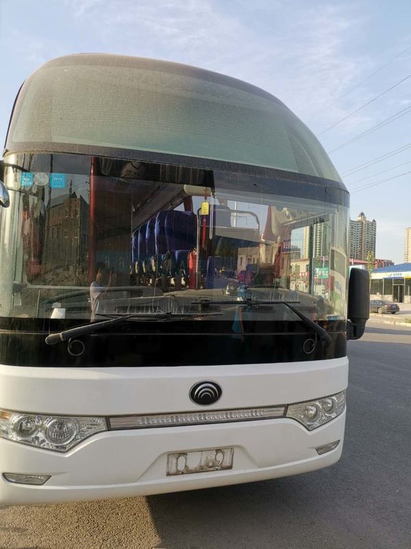 Guida a sinistra usata Yutong del motore diesel del bus del sottobicchiere dei sedili 6122HQ9A 51 con il A/C