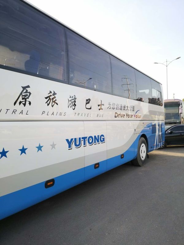 Guida a sinistra usata Yutong del motore diesel del bus del sottobicchiere dei sedili 6122HQ9A 51 con il A/C