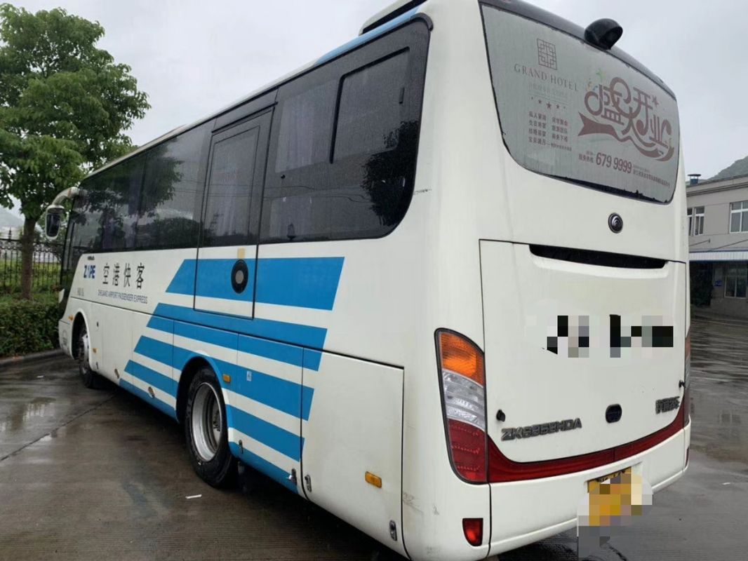 Bus della città di Yutong di serie ZK6858, mano sinistra diesel del bus di Seater di bianco 19 che dirige 2015 anni