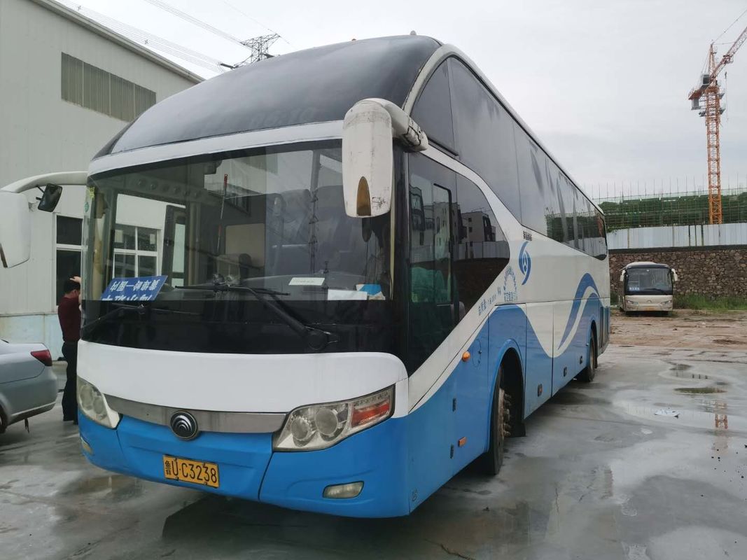 55 la gomma 6050mm Yutong usato interasse dei sedili 6 trasporta il nudo della guida a sinistra che imballa le doppie porte con gli ABS