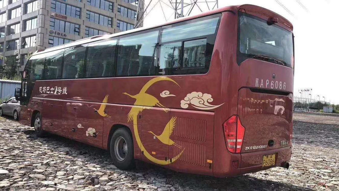 il gasolio 247kw 50 sedili Yutong usato 2015 anni trasporta il telaio d'acciaio dell'euro III basso di chilometro del motore di Yuchai con CA