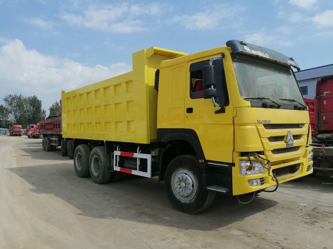 Motore WD dell'autocarro con cassone ribaltabile della seconda mano di sollevamento 6*4 TipperTruck 371-420HP RHD della seconda mano