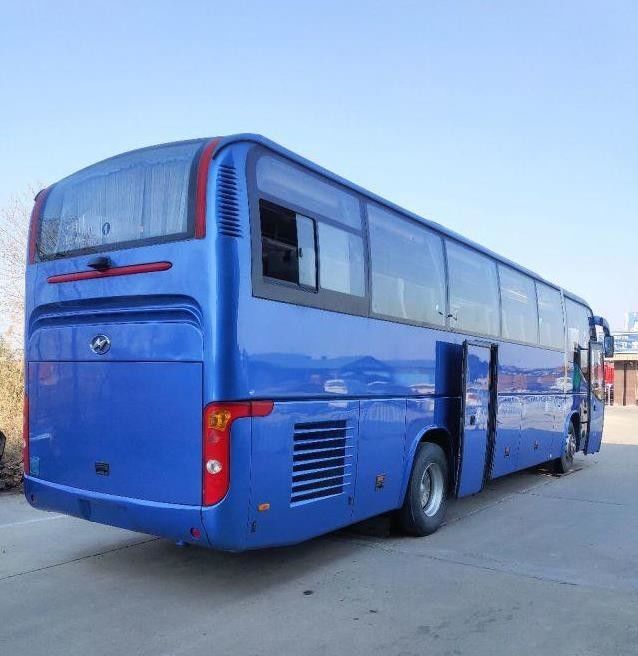 Più alto KLQ6129 53 mette l'acciaio a sedere Chiassis di Bus Double Doors della vettura usato motore posteriore