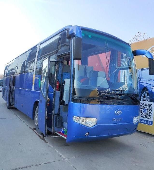 Più alto KLQ6129 53 mette l'acciaio a sedere Chiassis di Bus Double Doors della vettura usato motore posteriore